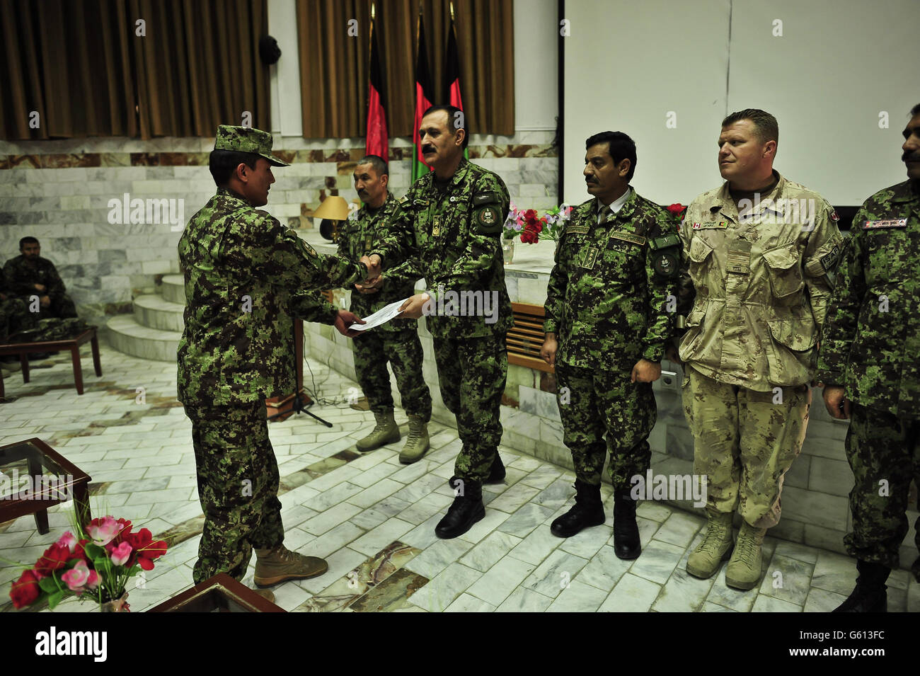Truppe in Afghanistan Foto Stock