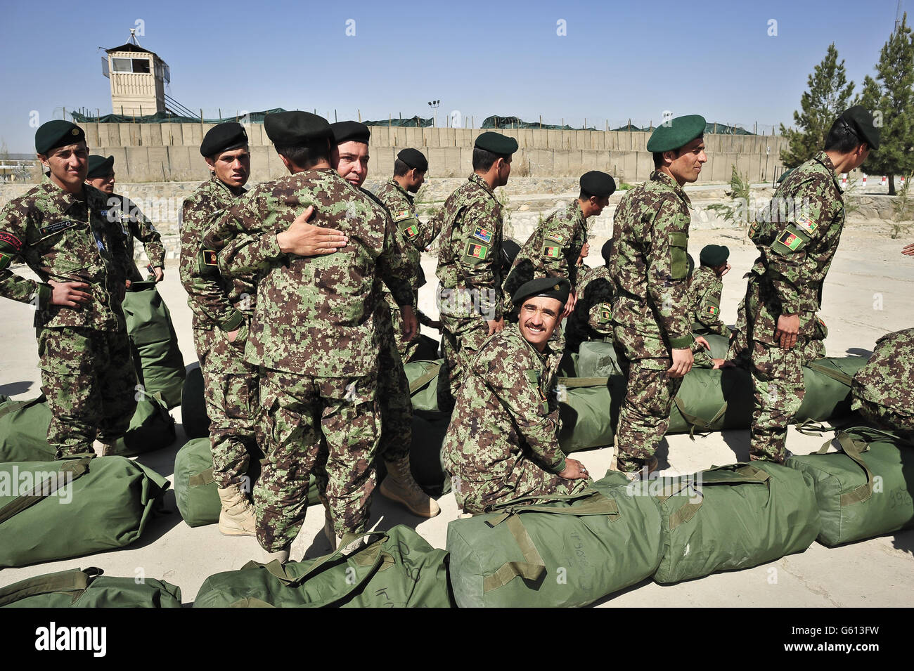 Truppe in Afghanistan Foto Stock