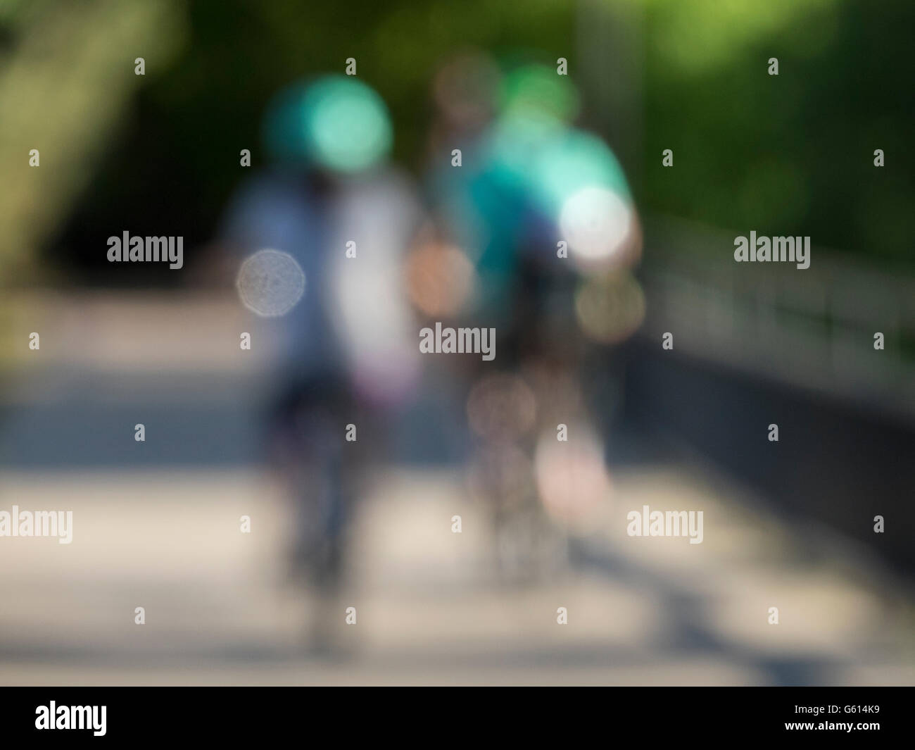 Ciclista astratto Foto Stock