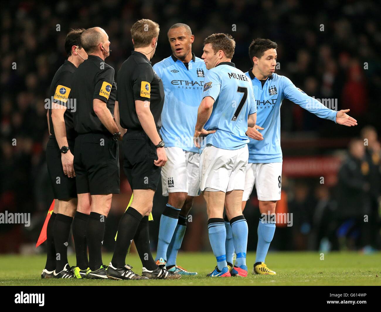Calcio - Barclays Premier League - Manchester United v Manchester City - Old Trafford Foto Stock