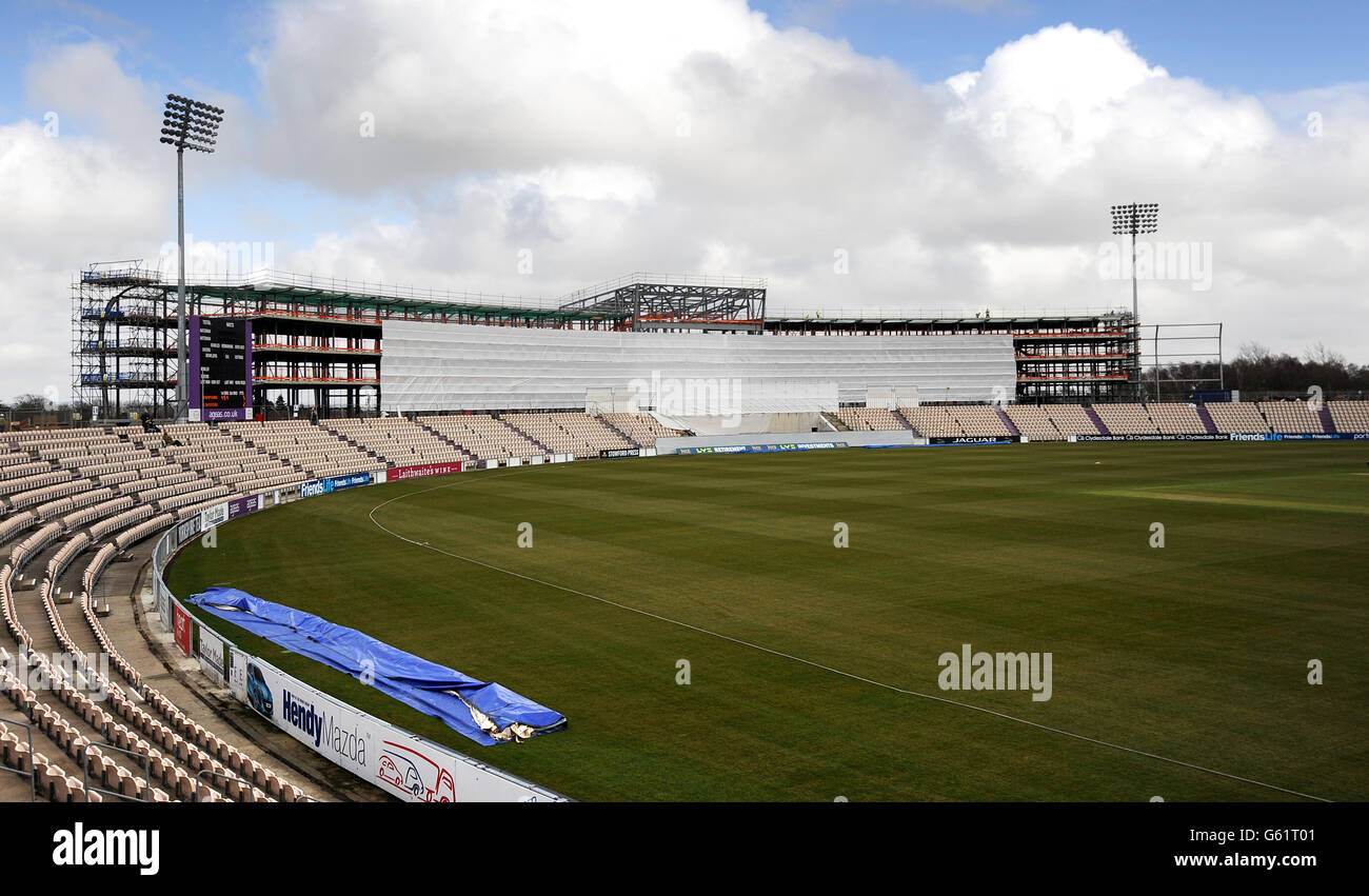 Cricket - LV=County Championship - Divisione 2 - Giorno 2 - Hampshire v Leicestershire - Ageas ciotola Foto Stock