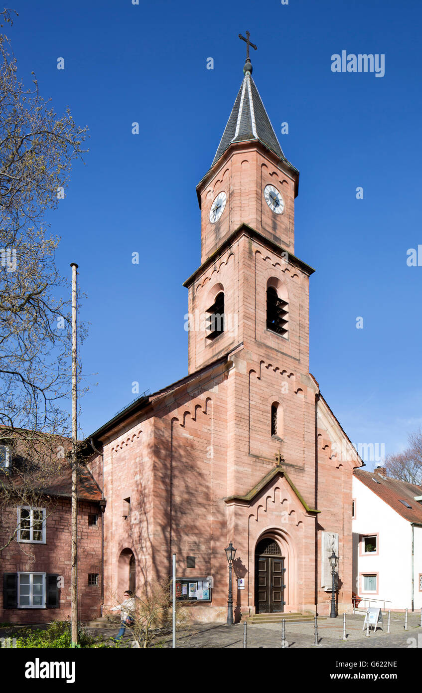 Protestanti Chiesa di Cristo, Aschaffenburg, bassa Franconia, Baviera, Germania Foto Stock