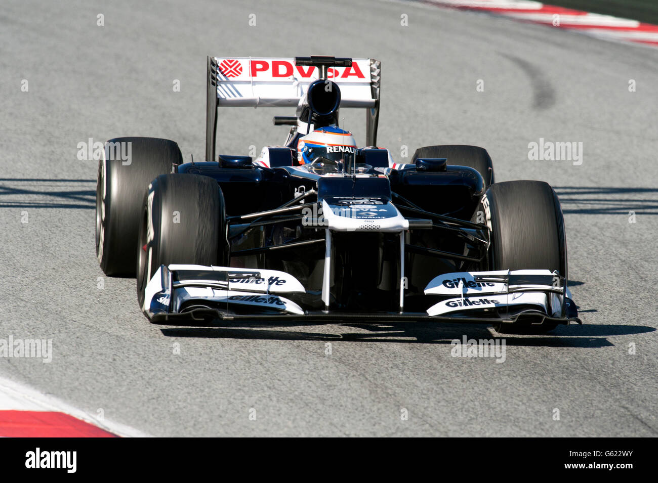 Test driver, Valtteri Bottas, FIN, Williams-Renault FW34, durante il periodo della Formula 1 sessioni di collaudo, 21.-24.2.2012, presso il circuito Foto Stock