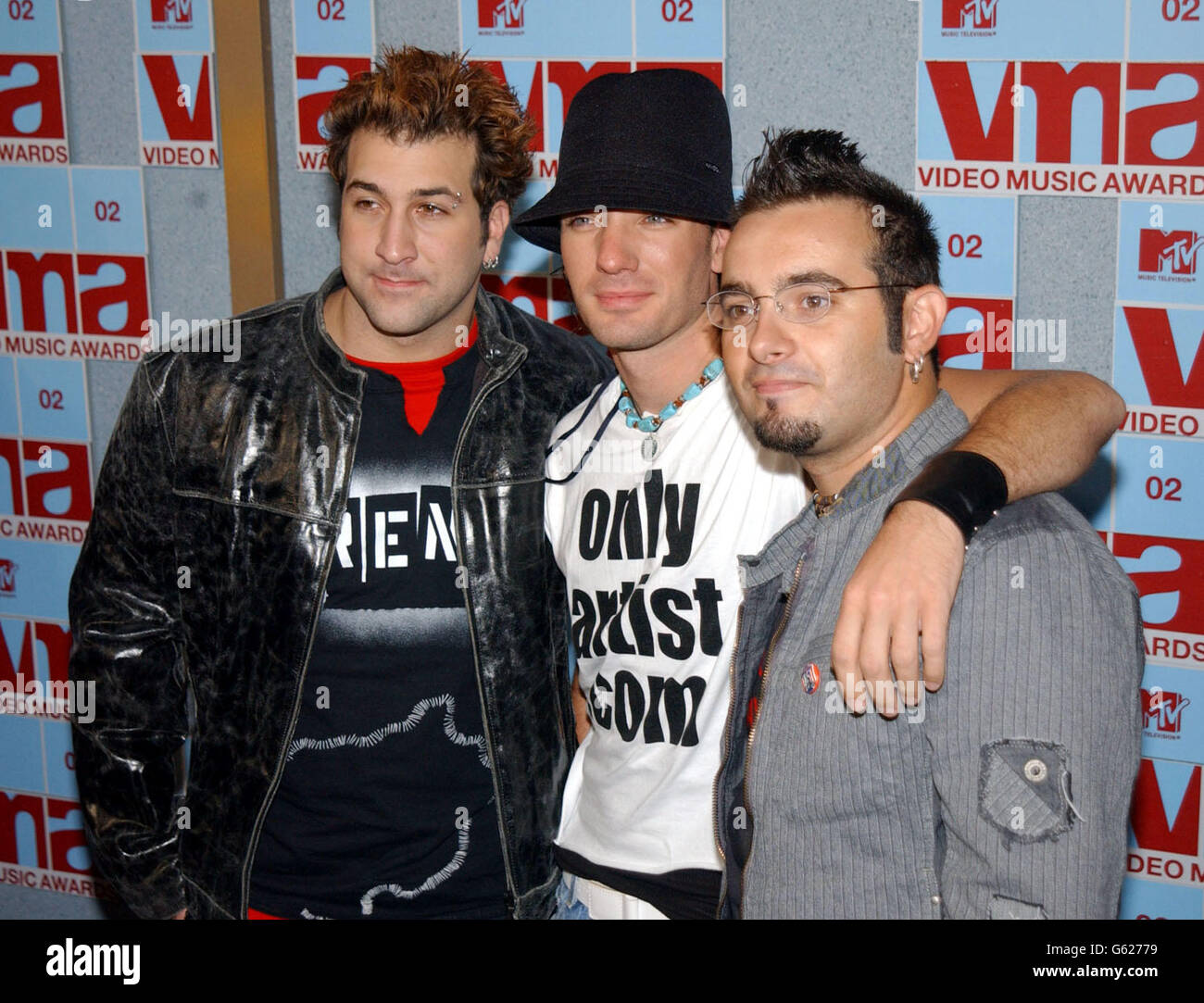 NSYNC - Premi MTV. Pop band NSYNC durante gli MTV Video Music Awards, radio City Music Hall, New York, USA.nsync Foto Stock