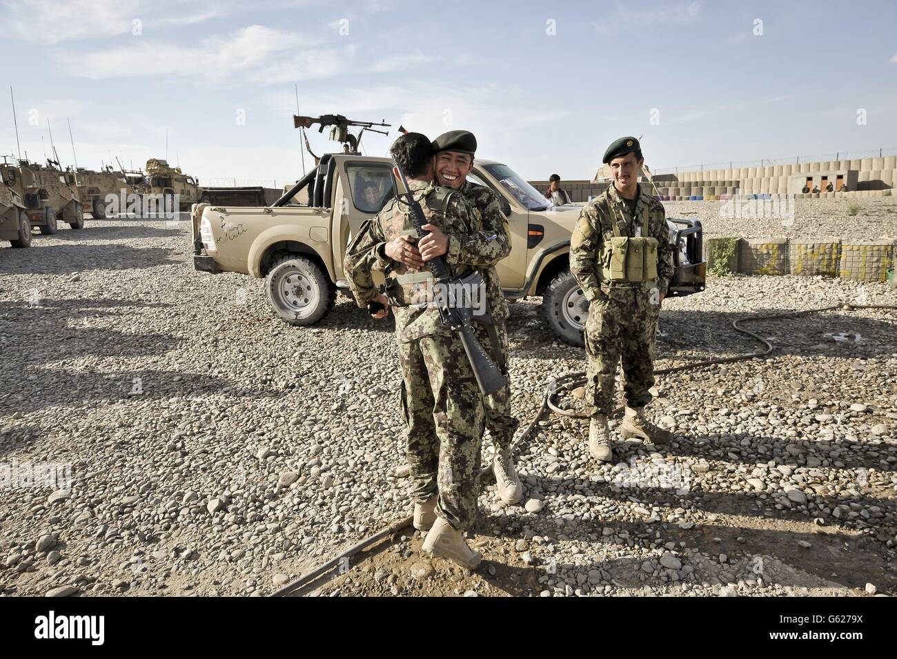 Truppe in Afghanistan Foto Stock
