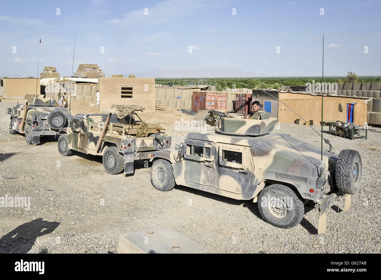 Truppe in Afghanistan Foto Stock
