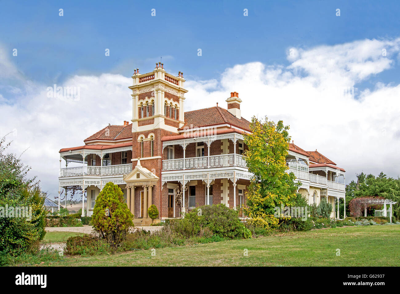 Langford Homestead. Edwardian mansion a Walcha NSW Australia. Foto Stock