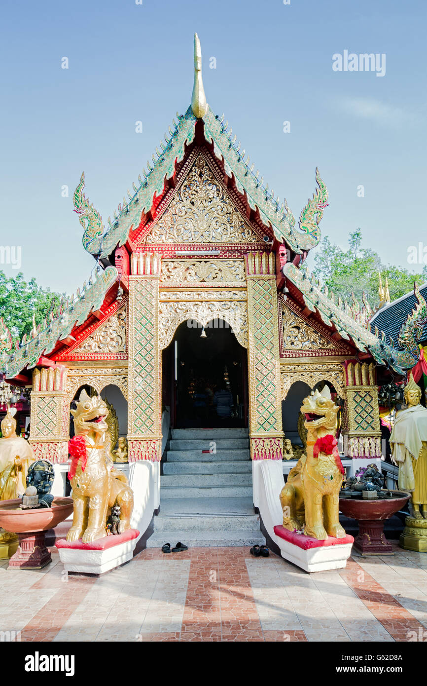 Virhan a Doi Kham, il Tempio del Golden Mountain, Chiang Mai, Thailandia Foto Stock