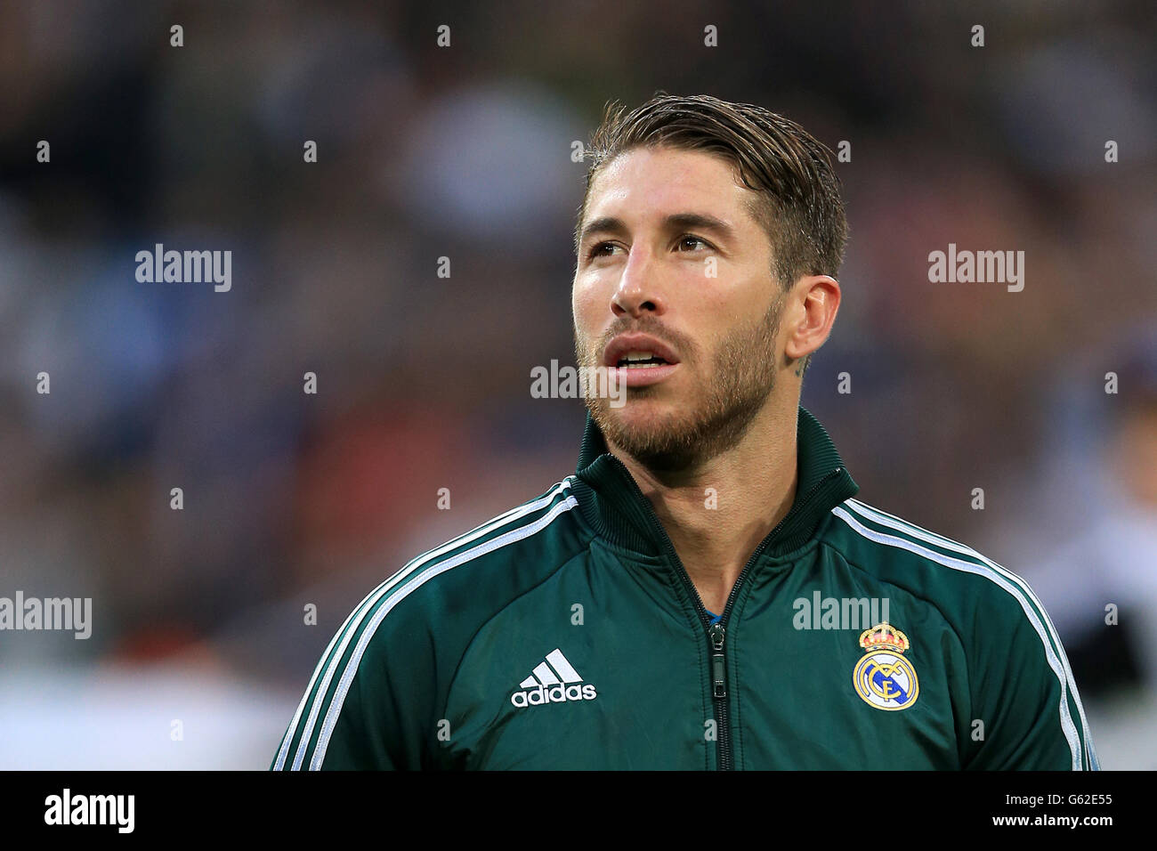 Calcio - UEFA Champions League - Semifinale - seconda tappa - Real Madrid / Borussia Dortmund - Santiago Bernabeu. Sergio Ramos, Real Madrid Foto Stock