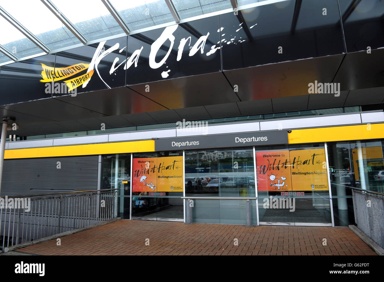 Travel stock - Nuova Zelanda. Vista generale dell'Aeroporto di Wellington a Wellington, Nuova Zelanda Foto Stock