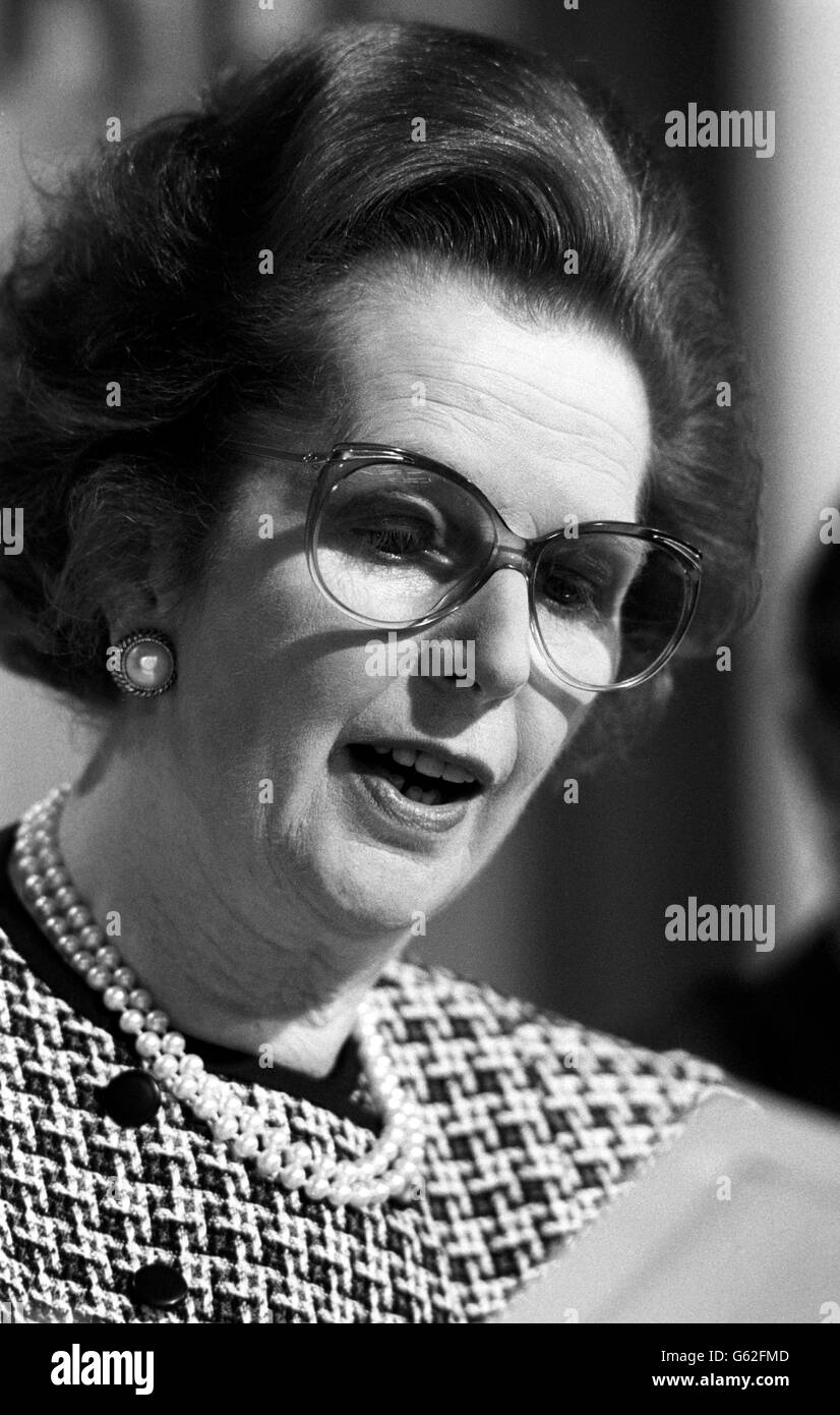 Margaret Thatcher - 1987 Foto Stock