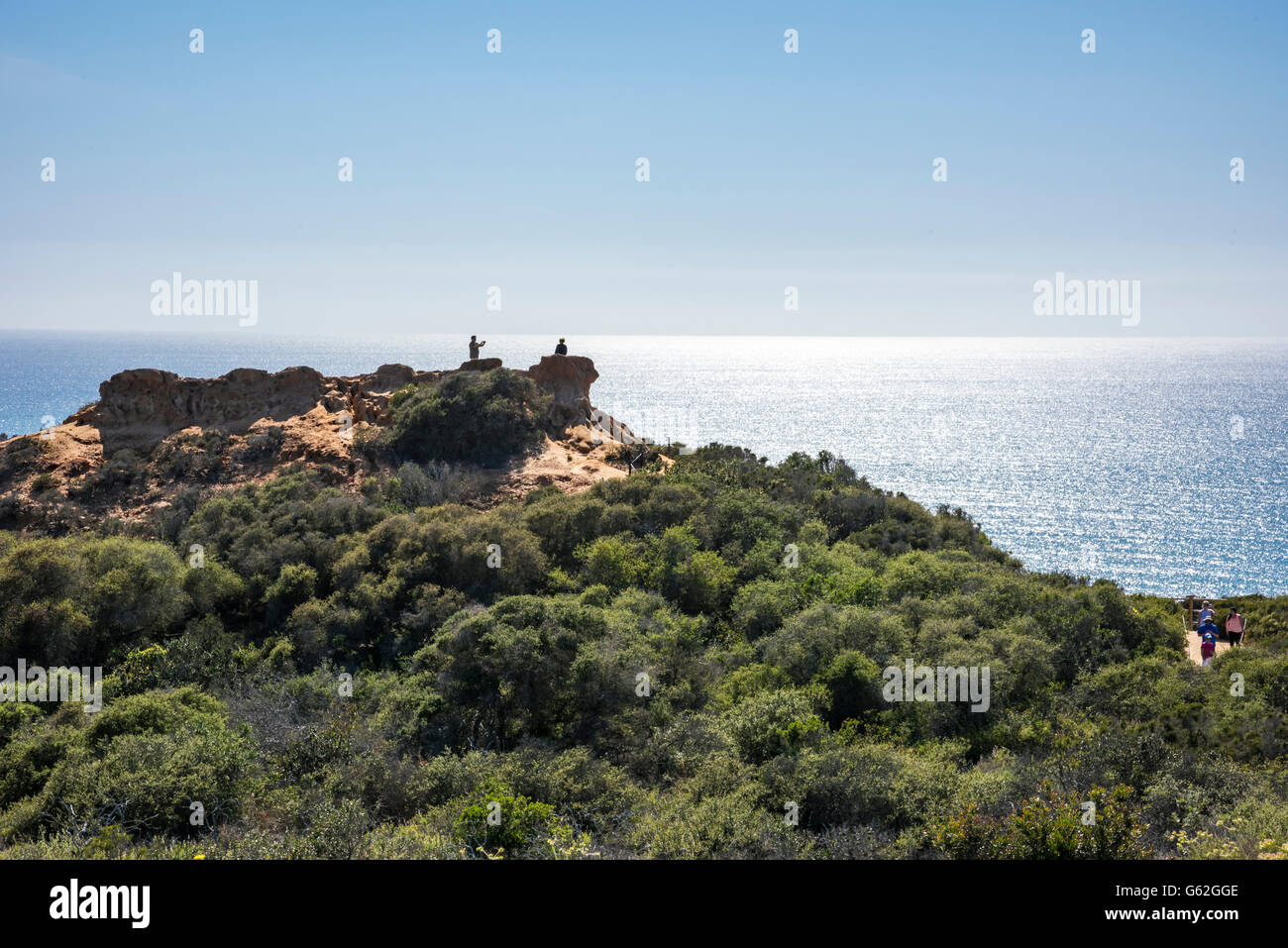 Punto di rasoio - Torrey Pines Sate Park, San Diego, CA Foto Stock