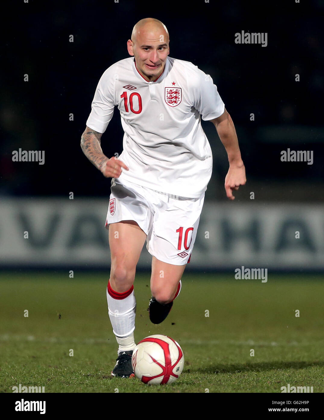 Calcio - Under 21's International - Inghilterra / Romania - Adams Park. Jonjo Shelvey in Inghilterra Foto Stock