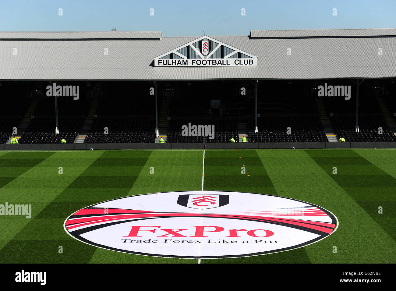 Calcio - Barclays Premier League - Fulham v Arsenal - Craven Cottage. Una vista generale di Craven Cottage prima del gioco Foto Stock