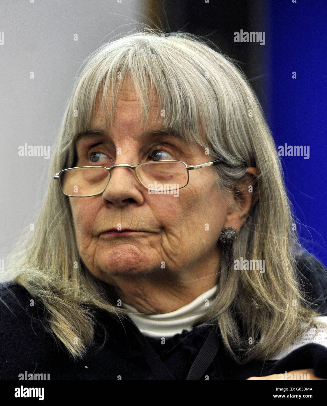 Susan Cunliffe-Lister, Dowager Countess di Swinton, DSG, DL, Baronessa Masham di Ilton, durante il lancio di un rapporto della carità che sostiene le famiglie di bambini in ventilazione a lungo termine a Portcullis House, nel centro di Londra. Foto Stock