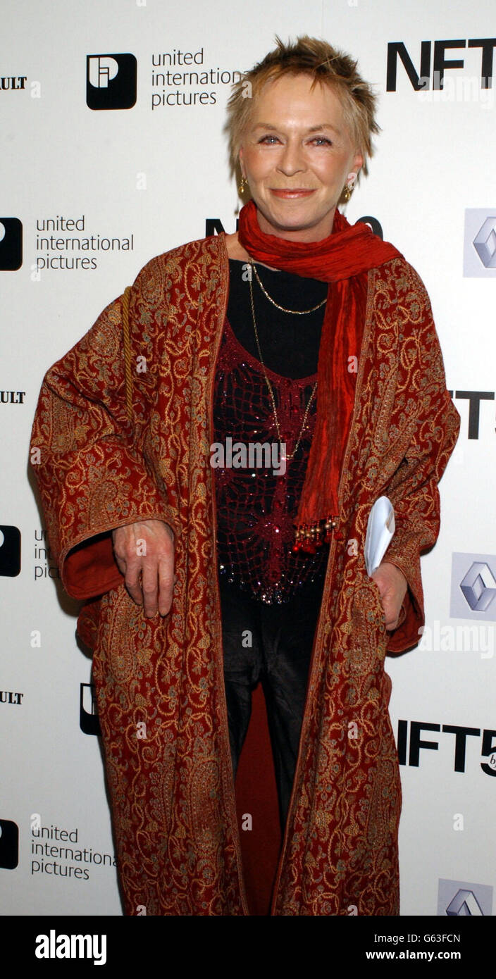 Suzannah York al gala del 50° anniversario della NFT al National Film Theatre sulla South Bank di Londra. Foto Stock