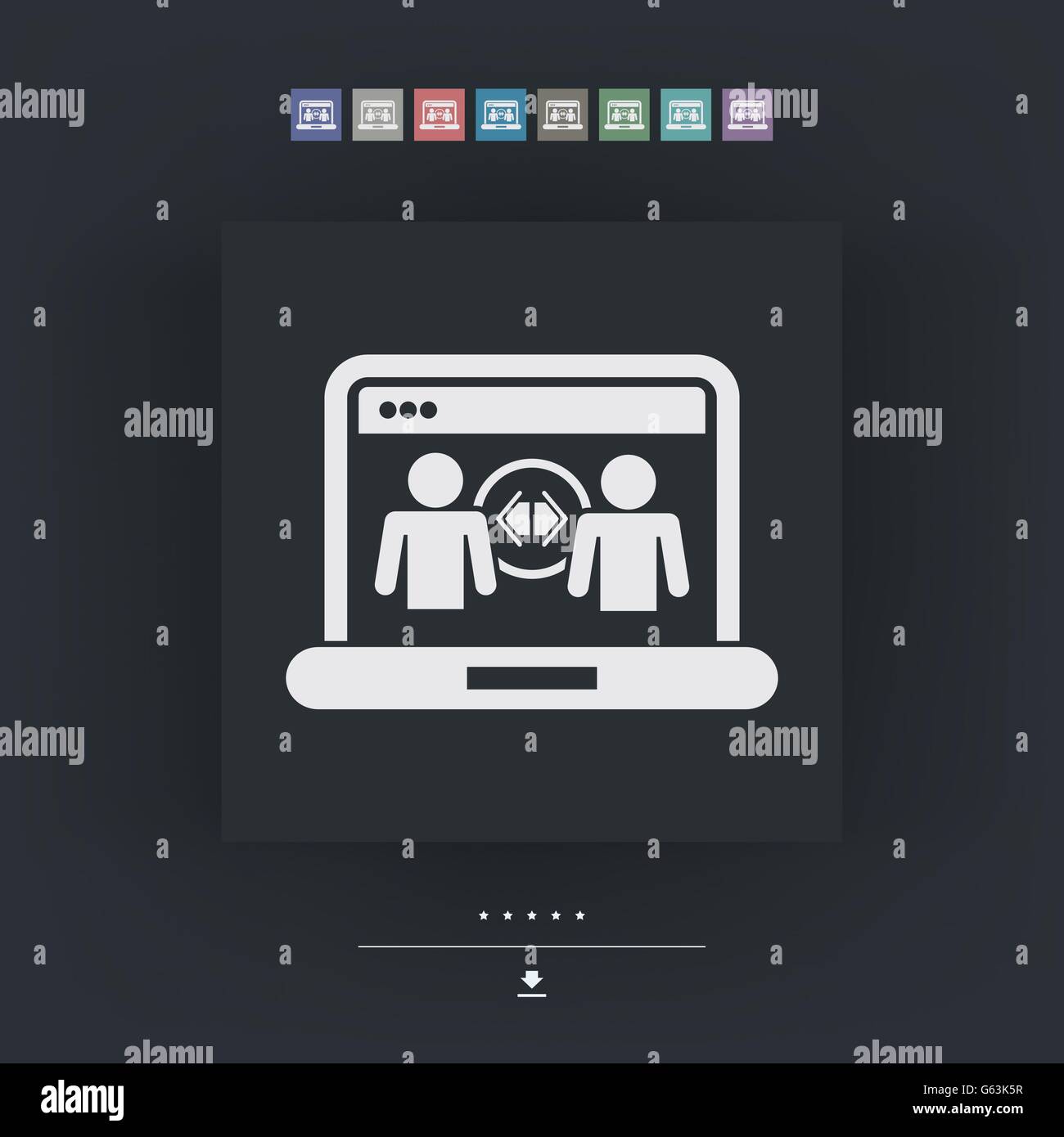 Condivisione web icon Illustrazione Vettoriale