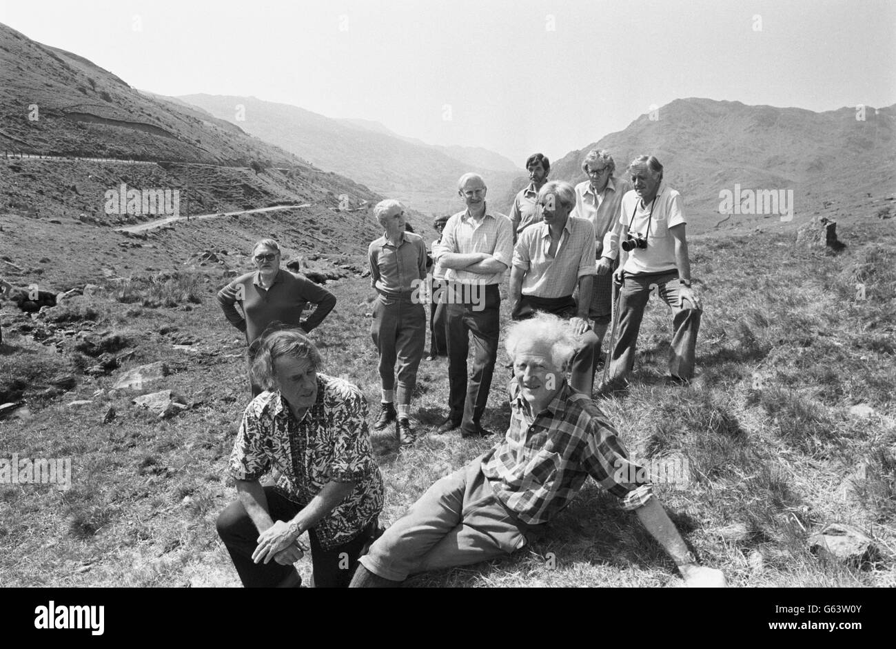 Alpinismo - Everest XXV Anniversario salire - Snowdonia Foto Stock