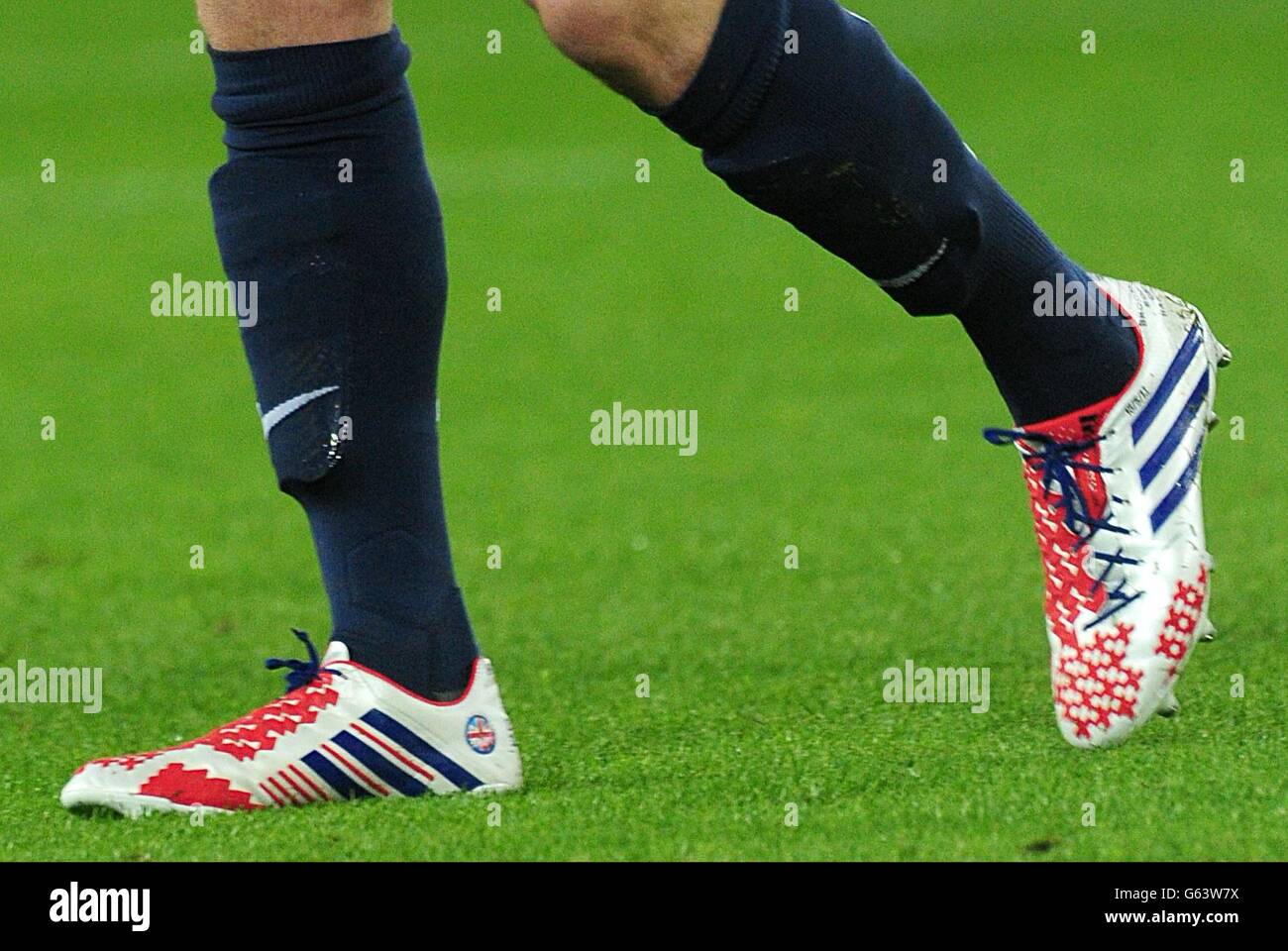 Le scarpe da calcio di David Beckham di Parigi Saint Germain Foto stock -  Alamy