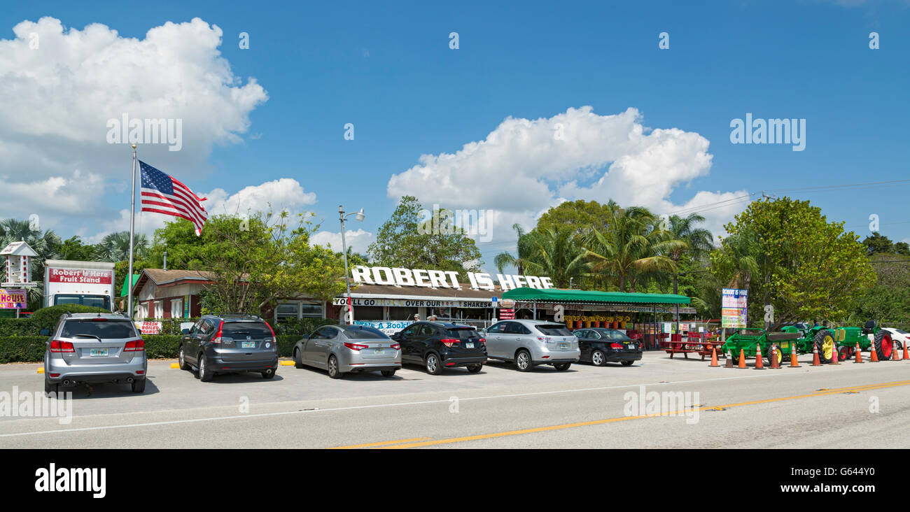 Florida, Homestead, "Robert è qui' frutta stand e fattoria Foto Stock