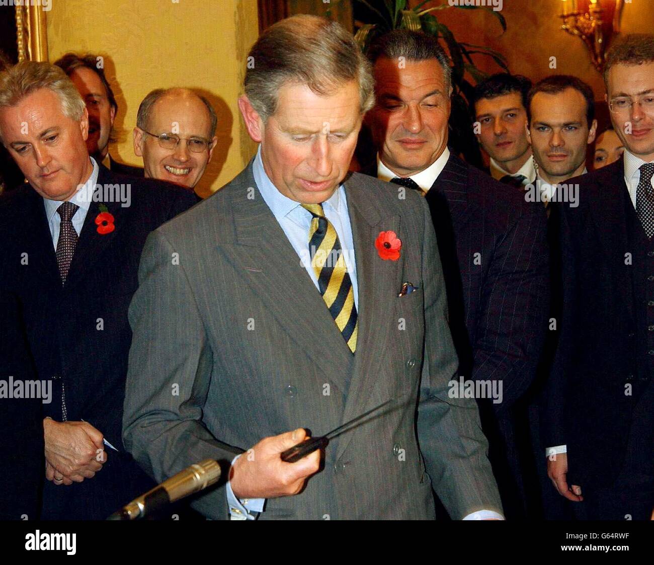Il Principe di Galles Italia visita Foto Stock
