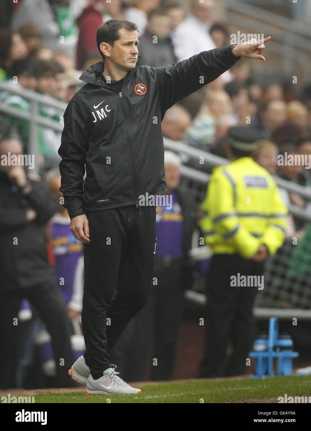 Calcio - Clydesdale Bank Scottish Premier League - Dundee United / Celtic - Tannadice Park. Jackie McNamara, United Manager di Dundee, durante la partita della Clydesdale Bank Scottish Premier League al Tannadice Park di Dundee. Foto Stock