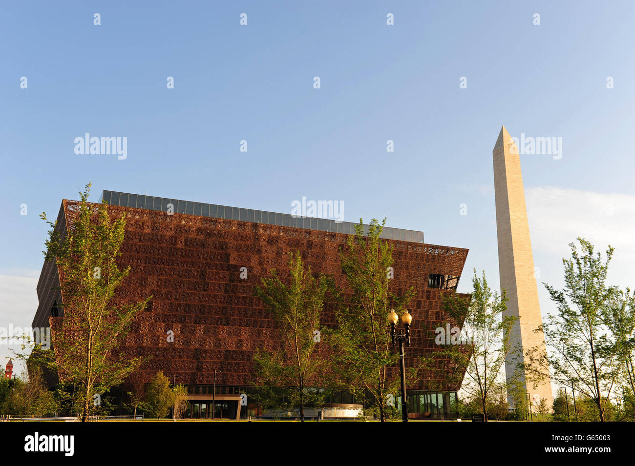 Stati Uniti Washington DC e il Museo Nazionale di afro-americano della storia e della cultura (NMAAHC) è un istituzione di Smithsonian museum Foto Stock