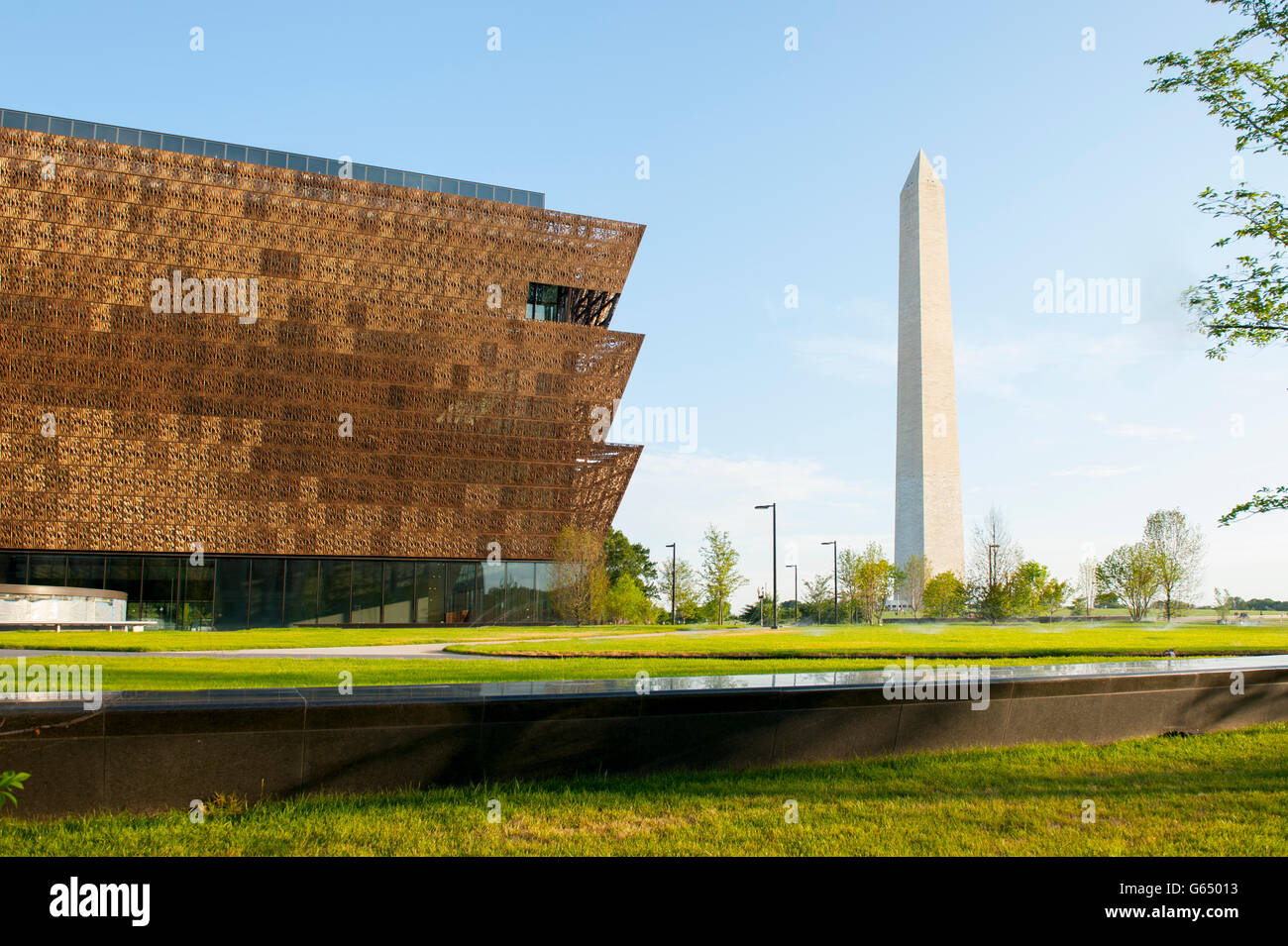 Stati Uniti Washington DC e il Museo Nazionale di afro-americano della storia e della cultura (NMAAHC) è un istituzione di Smithsonian museum Foto Stock