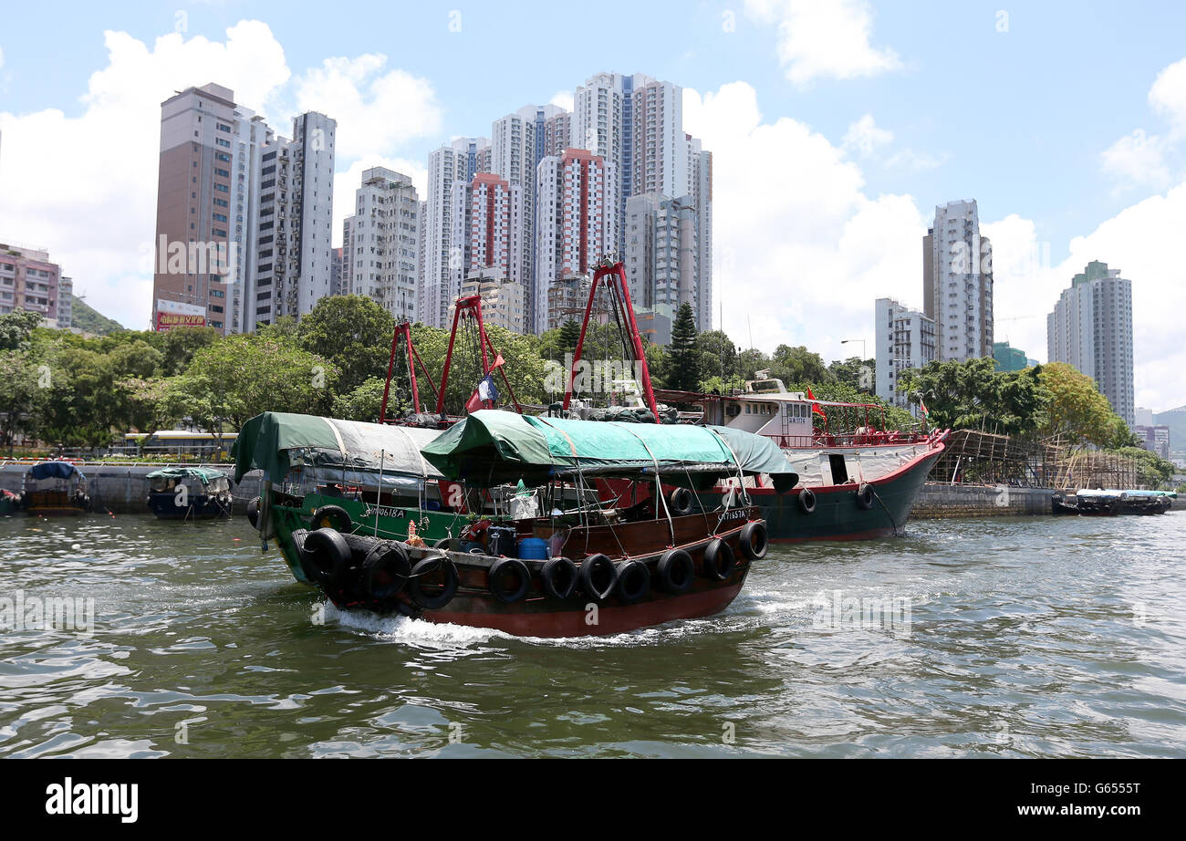 Travel Stock - Hong Kong. Tai Pak nella regione di Aberdeen a Hong Kong Foto Stock