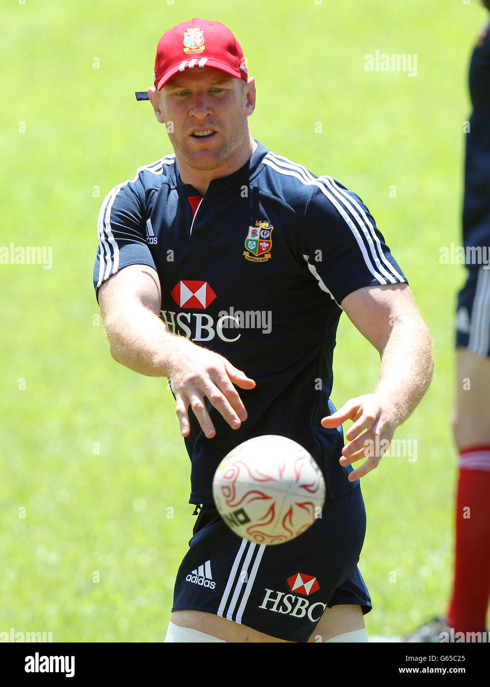 Rugby Union - Tour Lions 2013 britannici e irlandesi - Barbariani / Lions britannici e irlandesi - sessione di formazione - Stadio di Hong Kong. Paul o'Connell dei Lions britannici e irlandesi durante una sessione di formazione all'Hong Kong Stadium, Hong Kong. Foto Stock