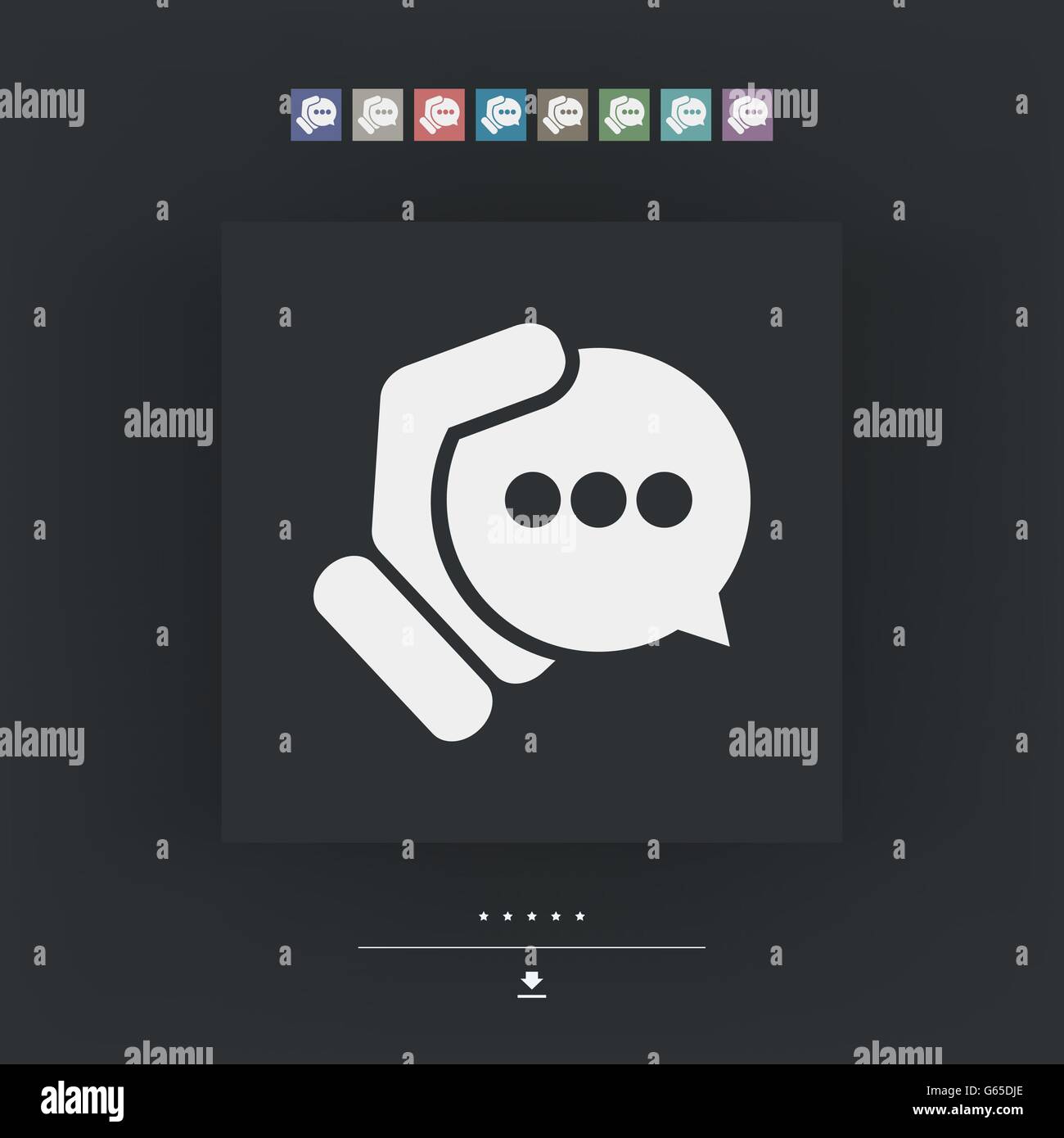 Icona della chat Illustrazione Vettoriale