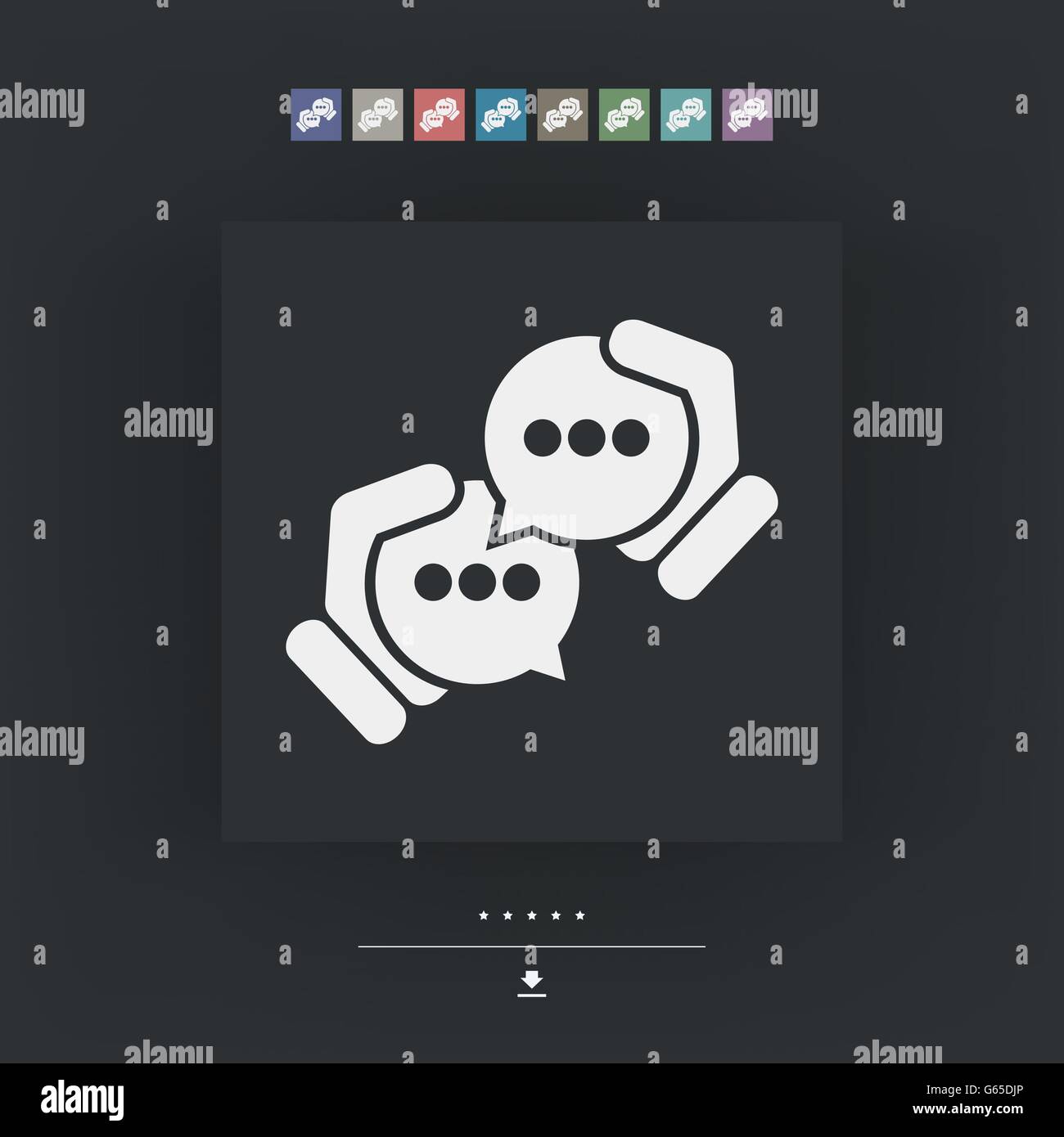 Icona della chat Illustrazione Vettoriale