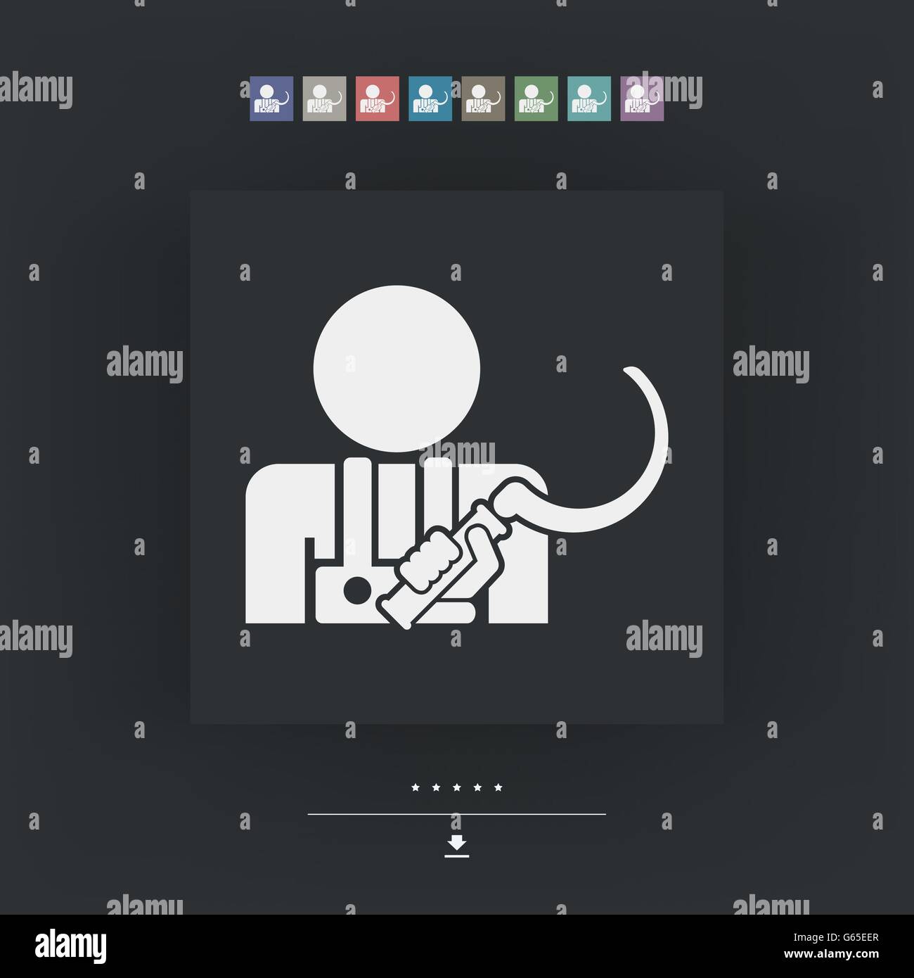 Icona di falce Illustrazione Vettoriale