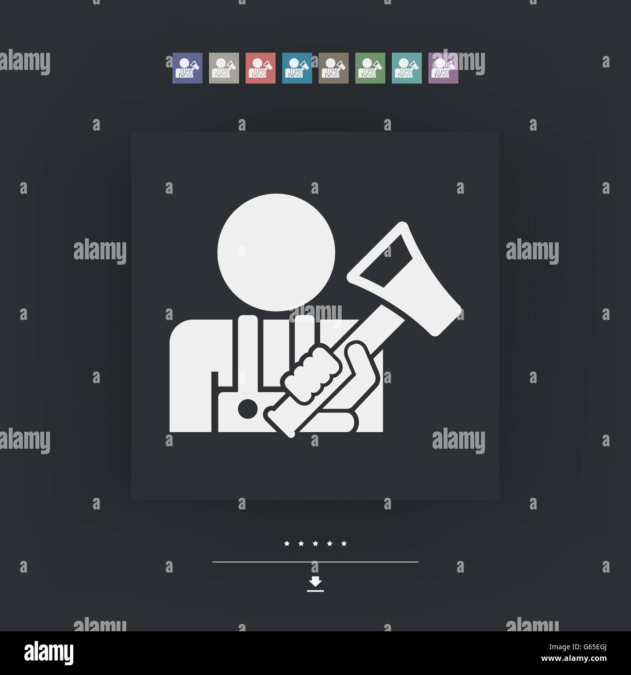 Icona di Hachette Illustrazione Vettoriale