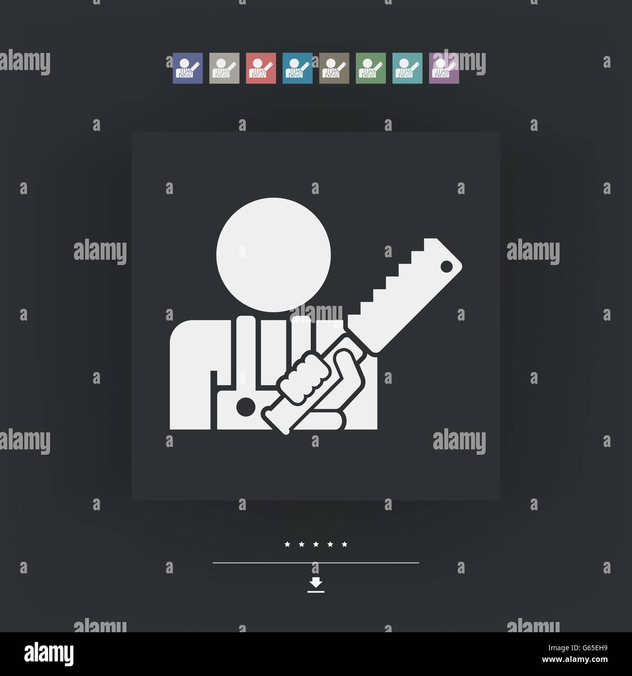 Icona di artigiano Illustrazione Vettoriale