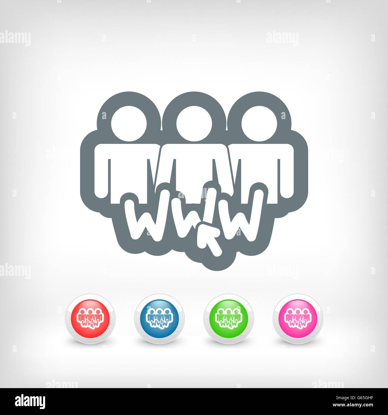 Sociale icona di rete Illustrazione Vettoriale