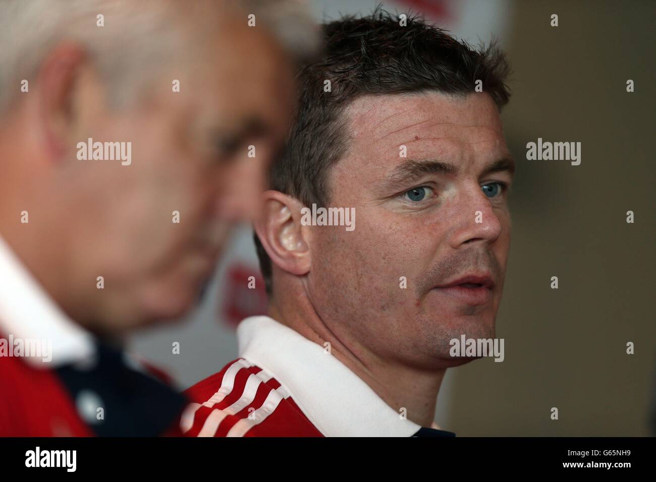 Brian o'Driscoll dei Lions britannici e irlandesi durante la conferenza stampa al Perth Conference Center, Perth in Australia. Foto Stock