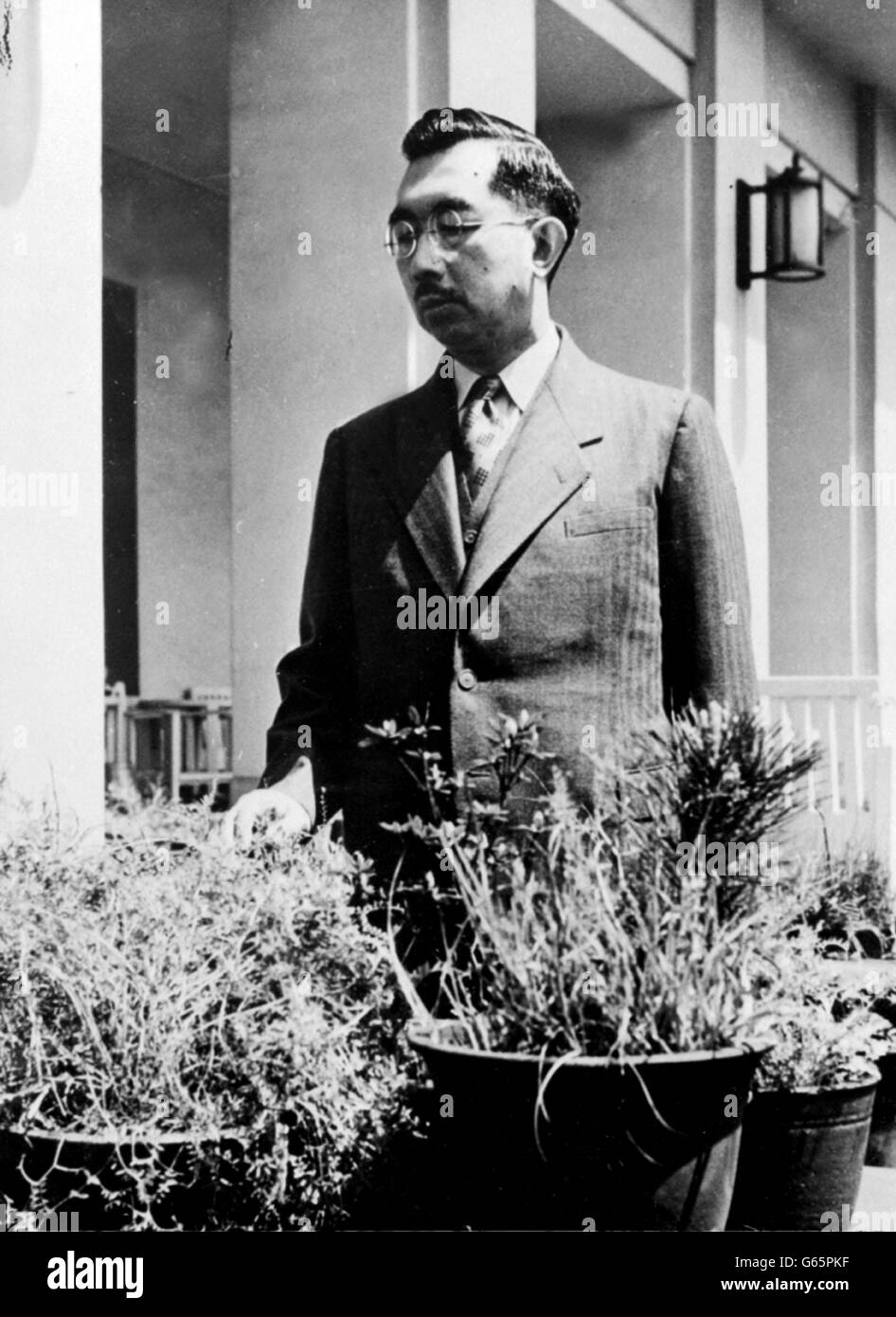 Imperatore Hirohito. Imperatore Hirohito. Foto Stock