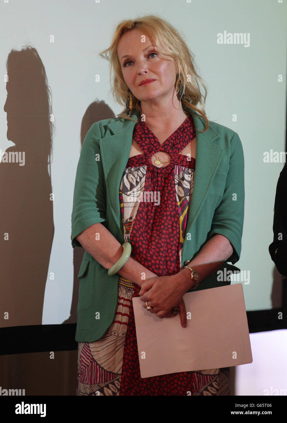 Presidente del premio Miranda Richardson durante il Premio delle Donne per la Fiction, presso la Royal Festival Hall di Londra. Foto Stock
