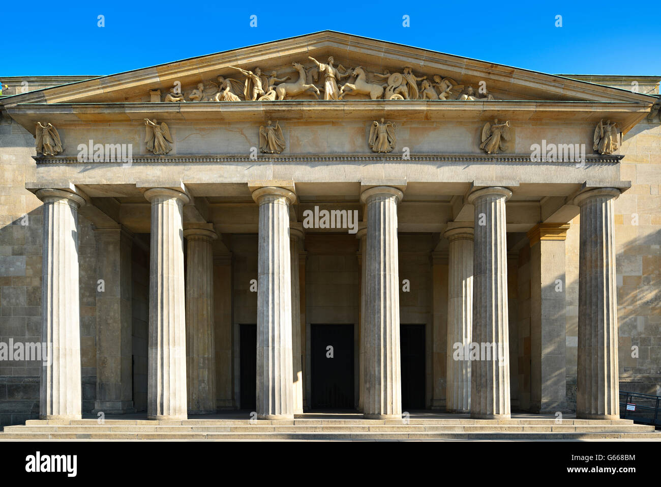 Neue Wache, memorial, architetto Karl Friedrich Schinkel, Berlin-Mitte, Berlino, Germania Foto Stock