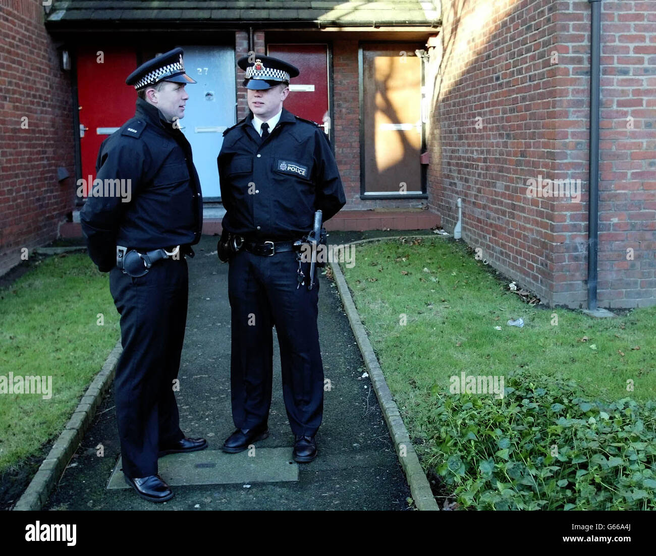 Arresti di terroristi in Manchester Foto Stock