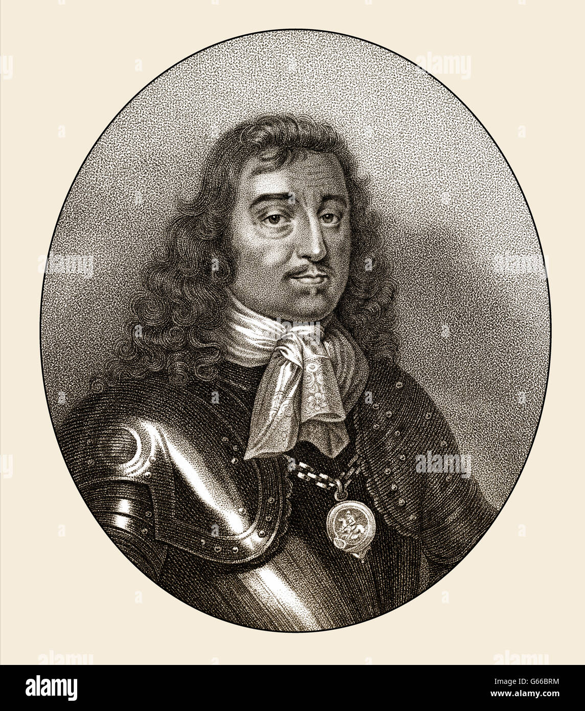 George Monck, primo duca di Albemarle, 1608-1670, un soldato inglese, uomo politico Foto Stock