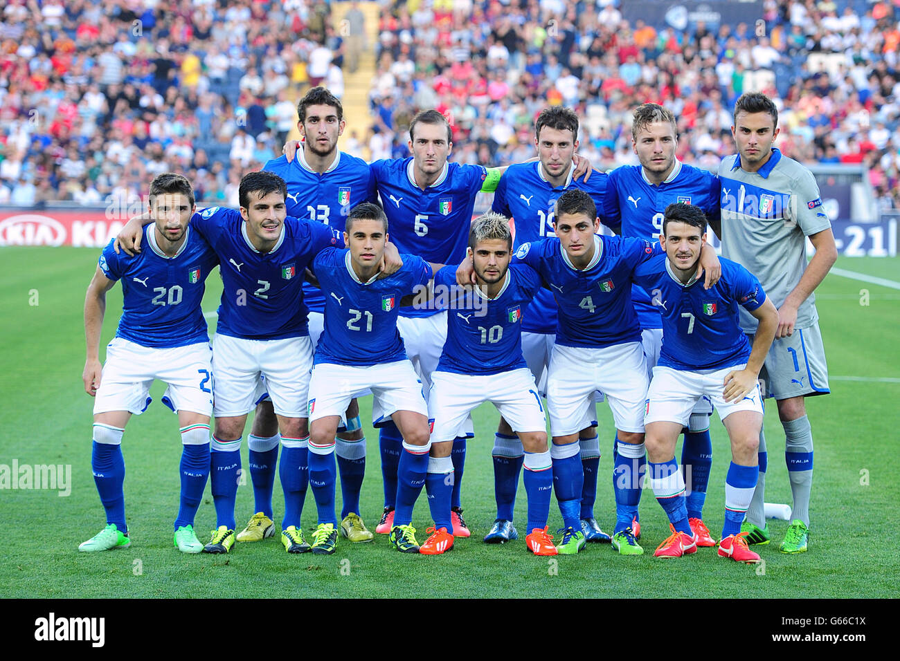 Soccer - UEFA Europei Under 21 Championship 2013 - finale - Italia v Spagna  - Teddy Stadium Foto stock - Alamy