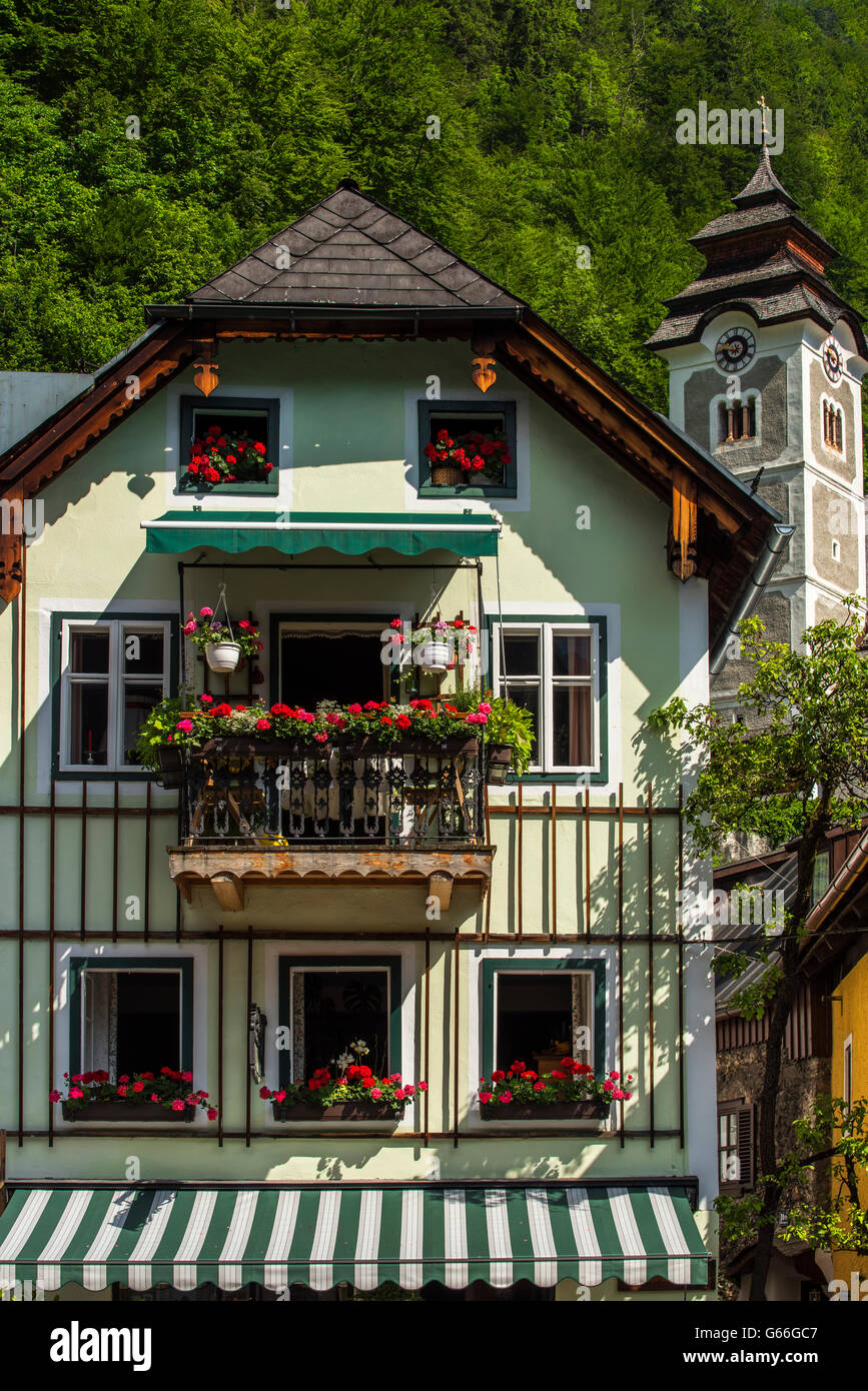 Hallstatt, Austria superiore, Austria Foto Stock
