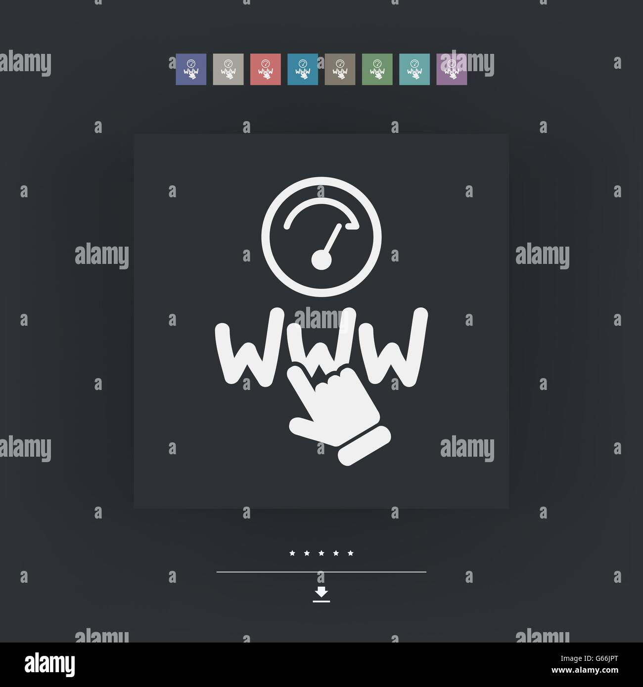 Web icona di connessione Illustrazione Vettoriale