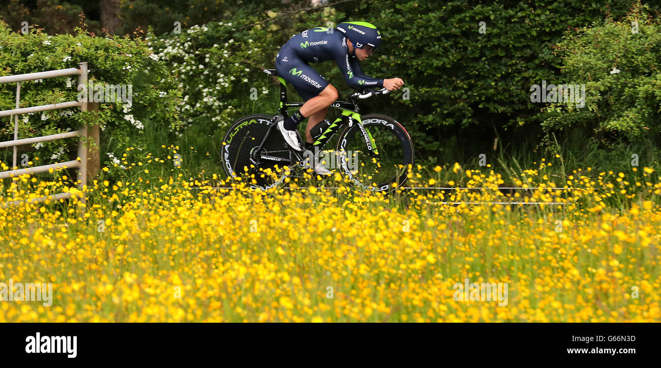 Ciclismo - National Road Race Championships - Day One - Glasgow. Alex Dowsett durante il Mens Time Trial durante il National Road Race Championships di Glasgow. Foto Stock