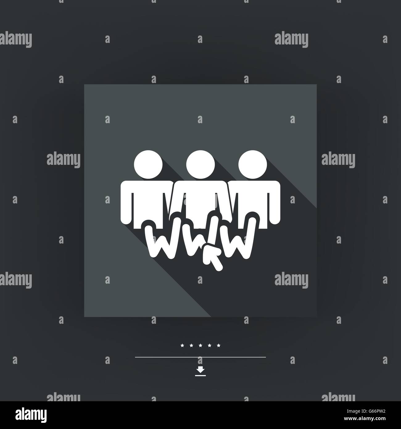 Sociale icona di rete Illustrazione Vettoriale