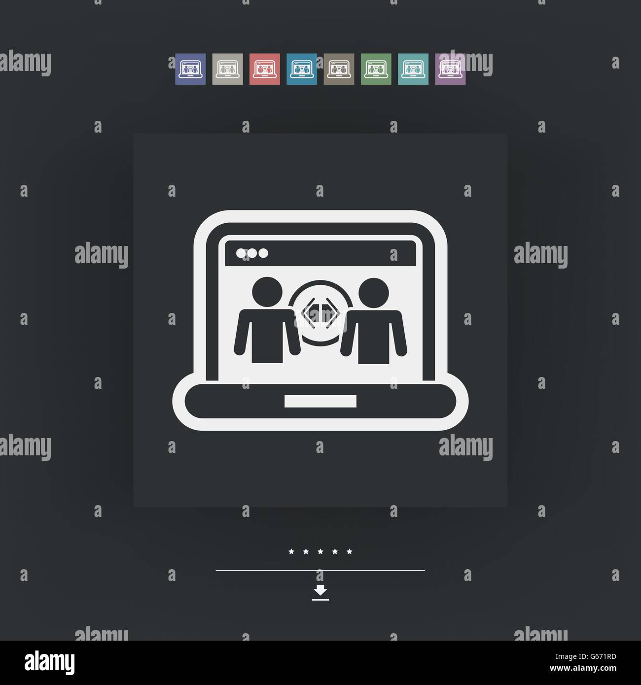 Condivisione web icon Illustrazione Vettoriale