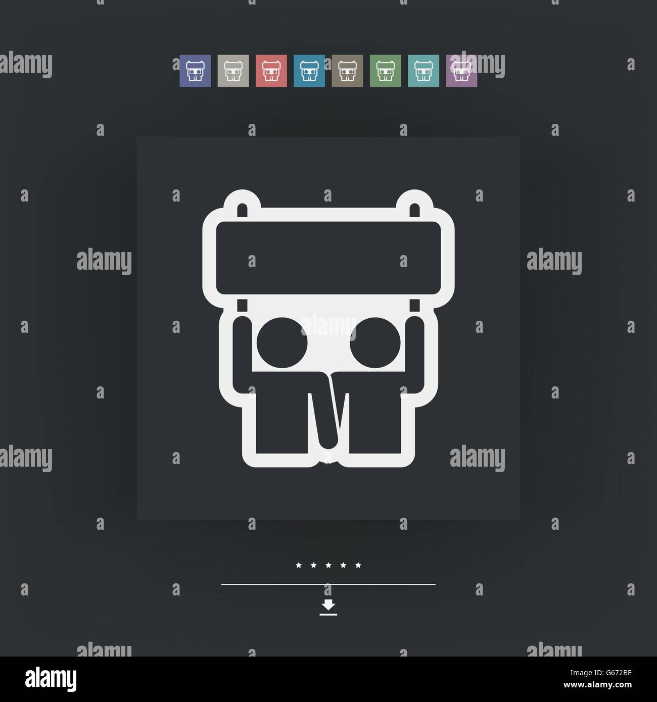 Persone icona attivismo Illustrazione Vettoriale