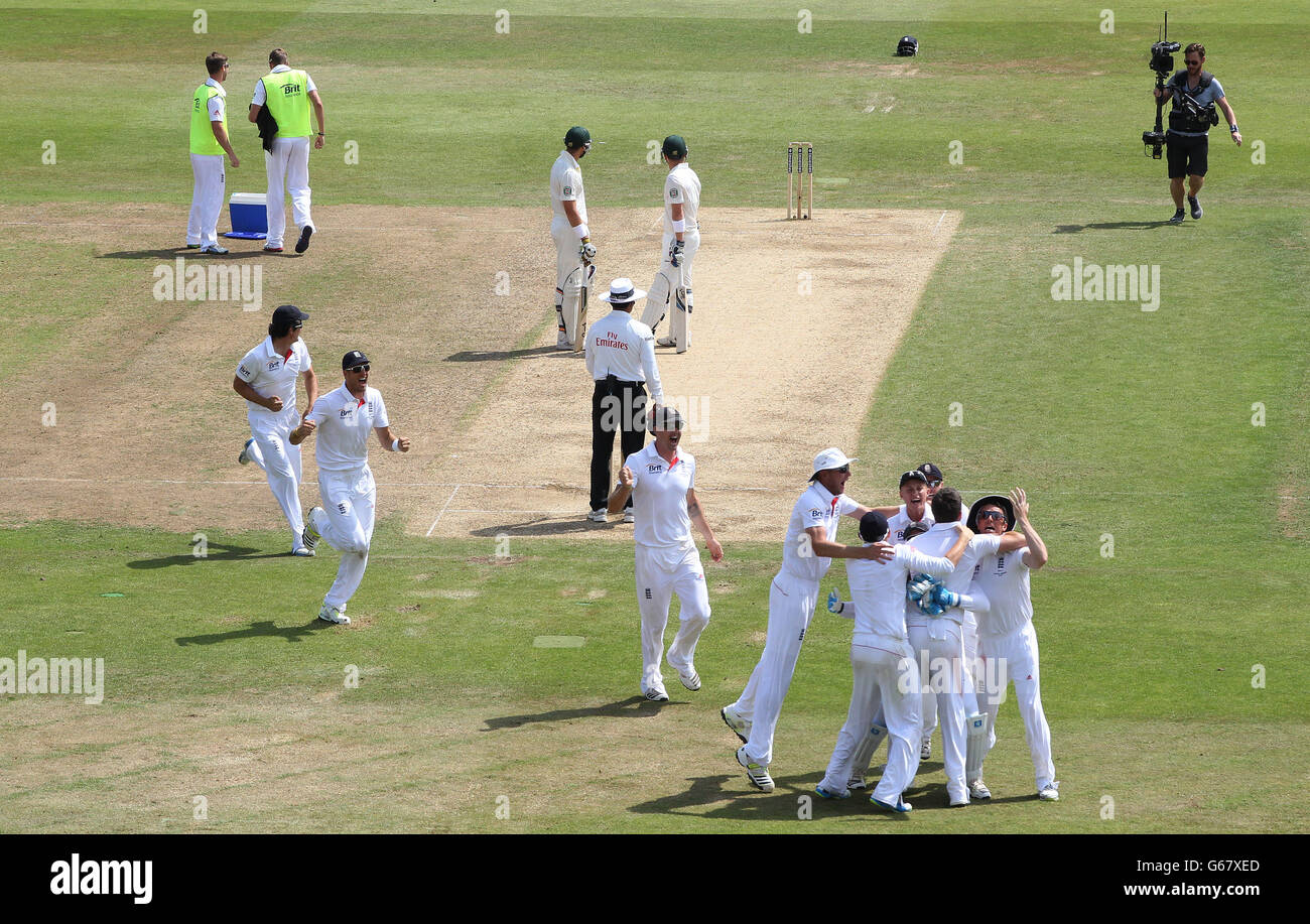 Cricket - Primo Investec Ceneri Test - Inghilterra v Australia - Giorno 5 - Trent Bridge Foto Stock